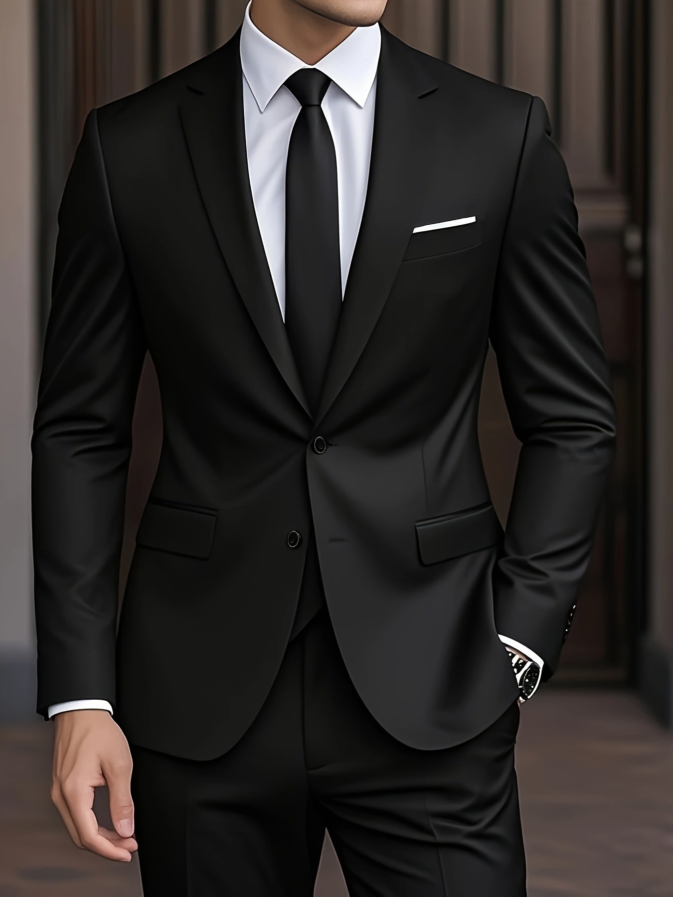 Costume Homme Élégant Deux Pièces – Coupe Moderne et Confort Premium
