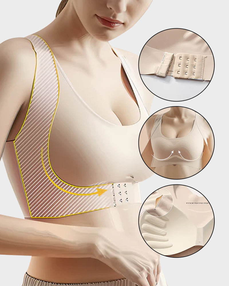 Soutien-Gorge Femme Confortable avec Bretelles Croisées