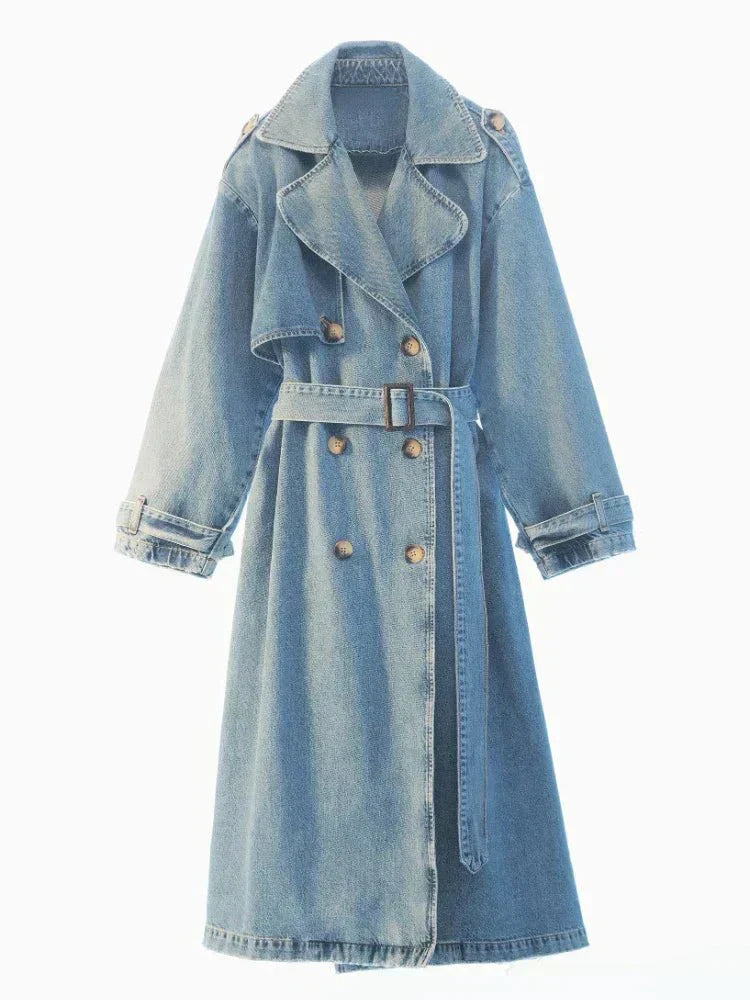 Veste Denim Femme Oversize Coupe Ample Style Urbain Confort Quotidien