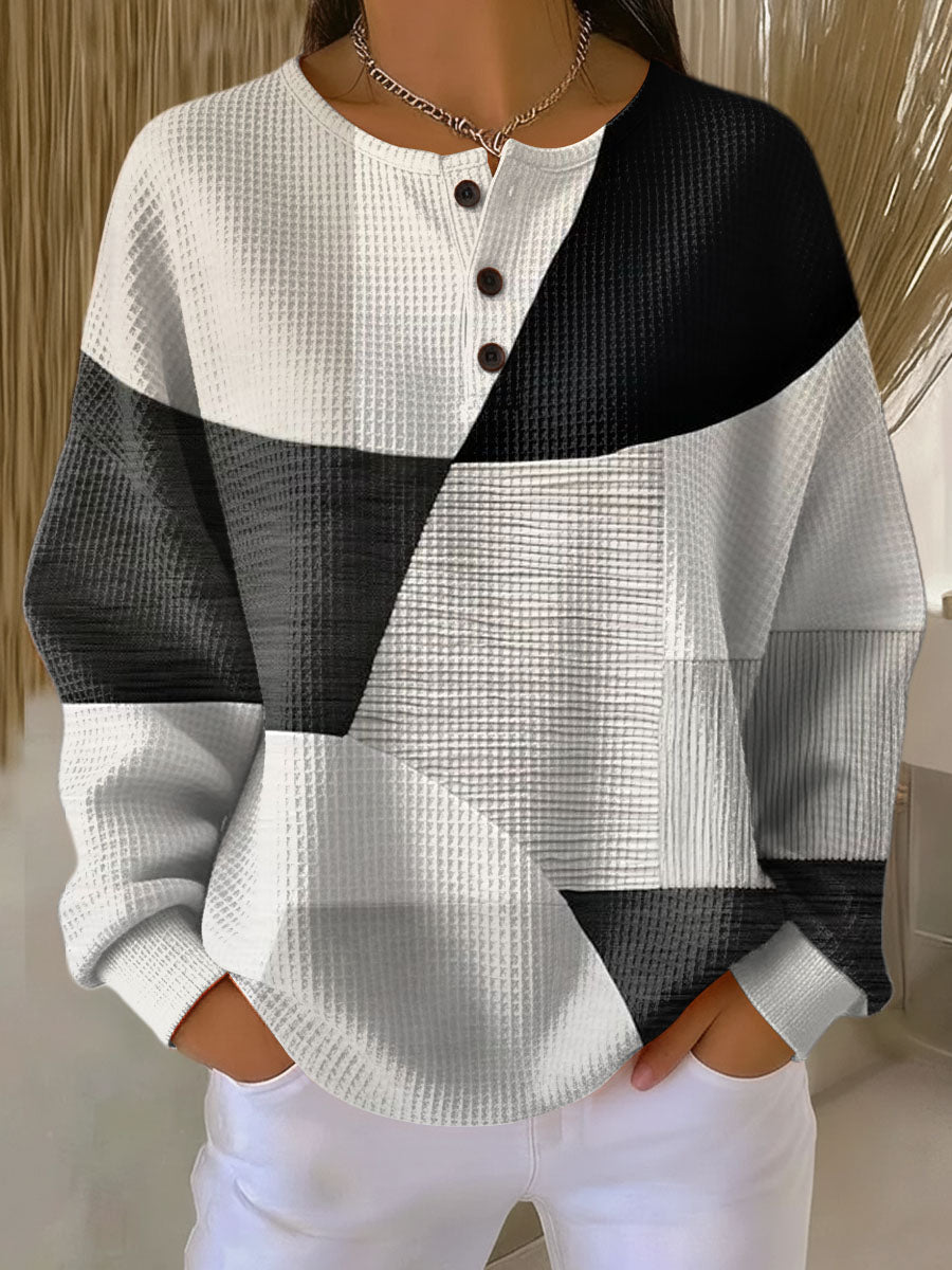 Pull Femme Chaud en Tricot Waffle | Confort & Douceur