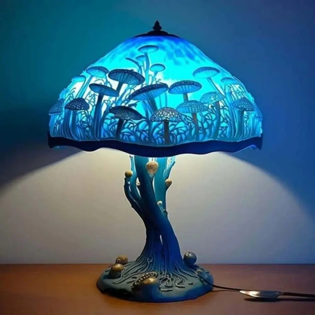 Lampe décorative bleue – Lumière ambiante douce, design artistique