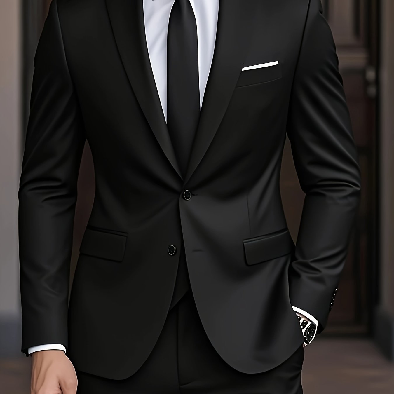 Costume Homme Élégant Deux Pièces – Coupe Moderne et Confort Premium