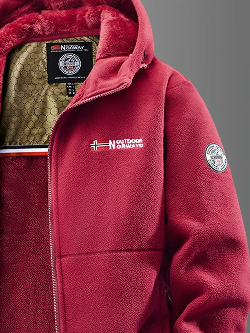 Veste d’Hiver Chaude pour Homme avec Doublure Polaire – Coupe-Vent et Déperlante