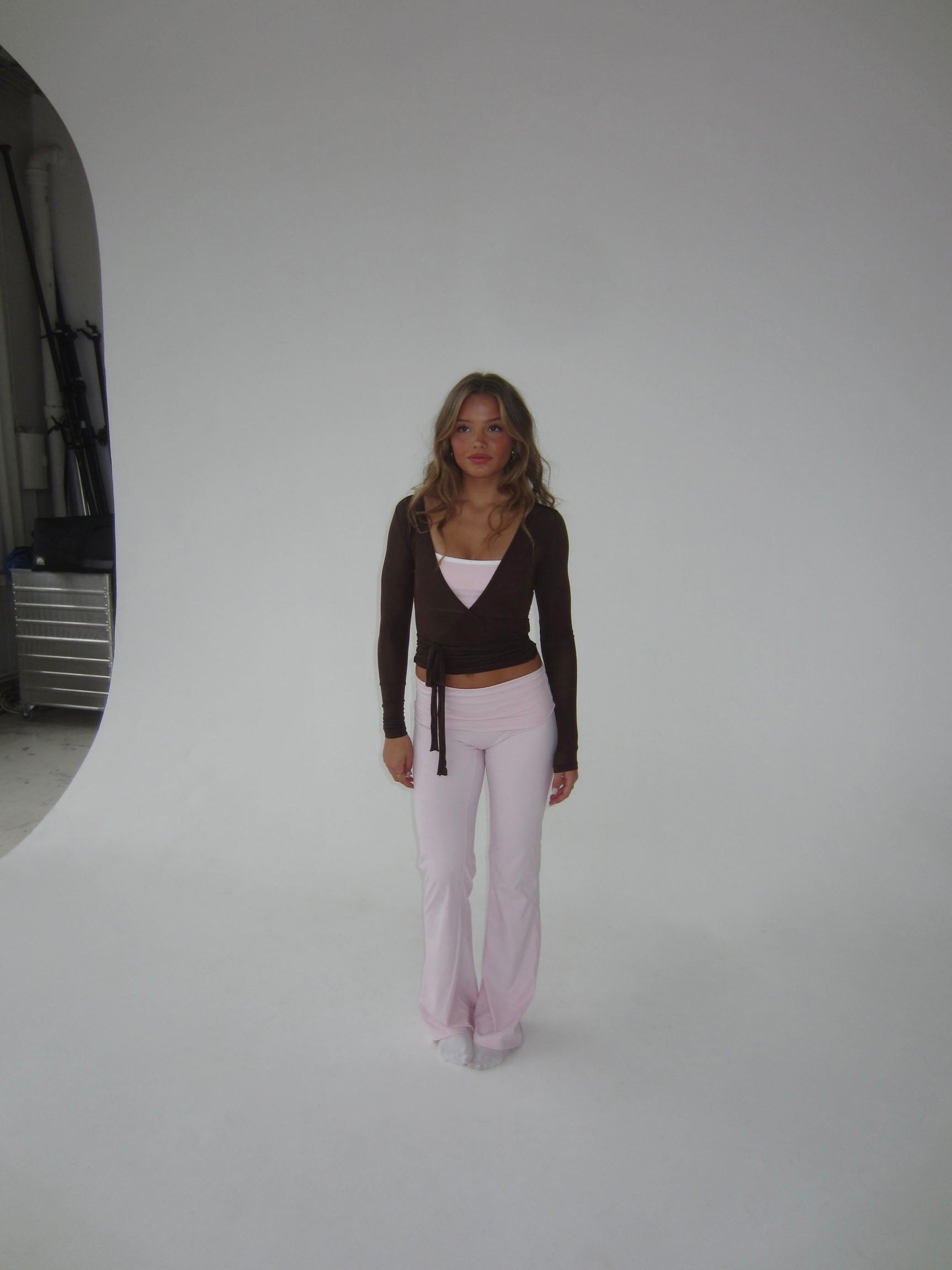 Legging flare femme taille haute extensible coupe évasée confort quotidien