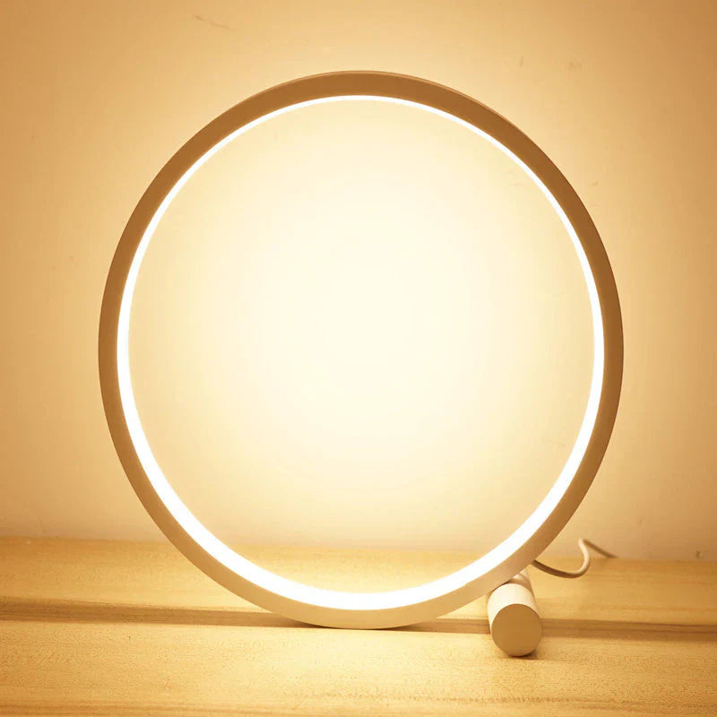 Lampe de chevet LED design halo – Lampe d’ambiance moderne intensité réglable