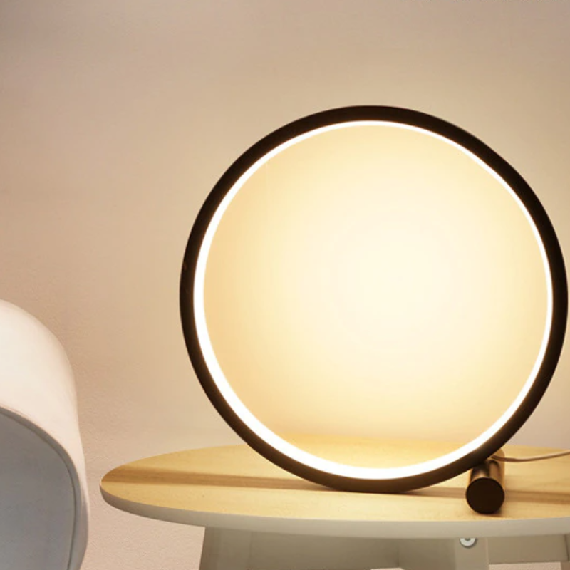 Lampe de chevet LED design halo – Lampe d’ambiance moderne intensité réglable