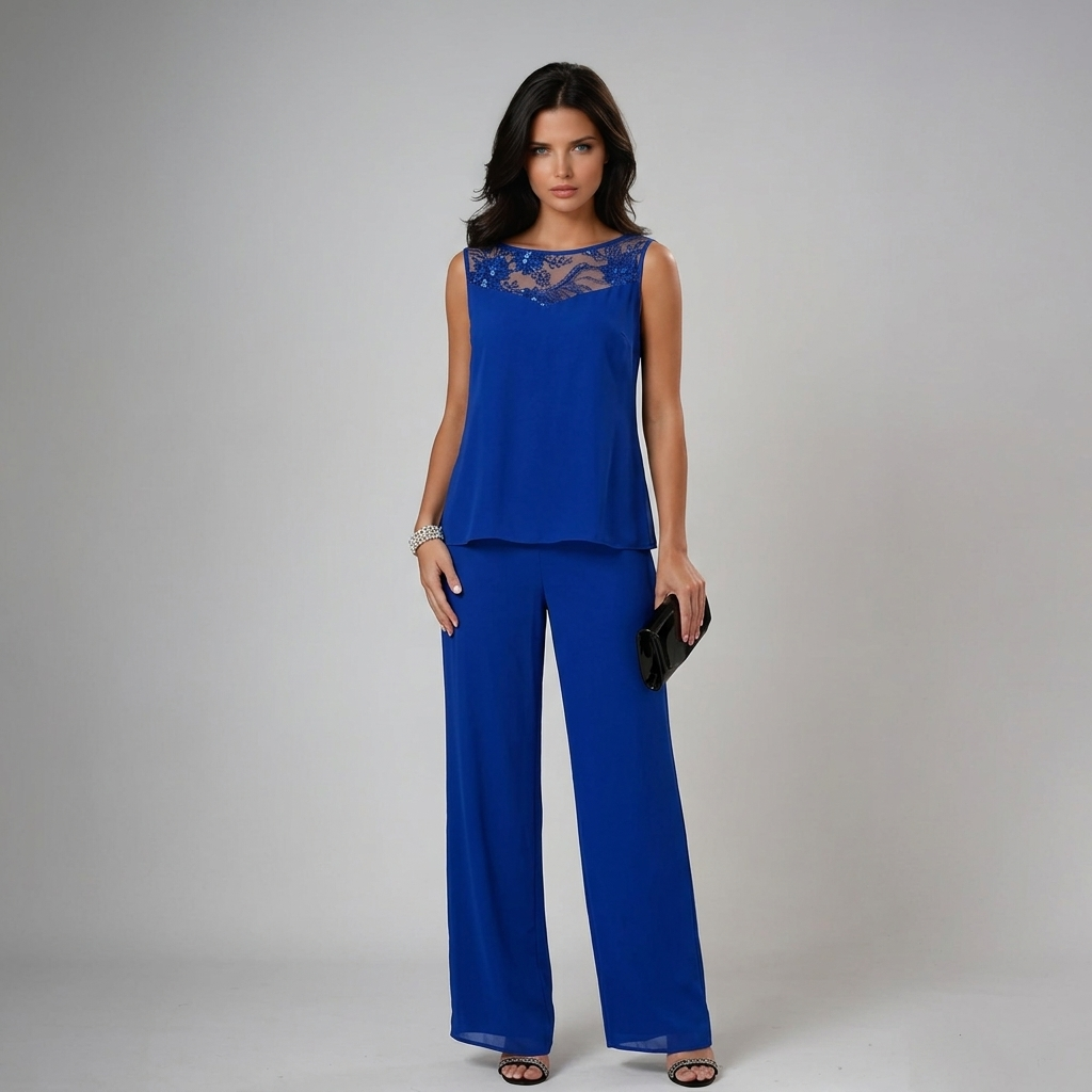 Ensemble Pantalon Trois Pièces Élégant pour Femmes