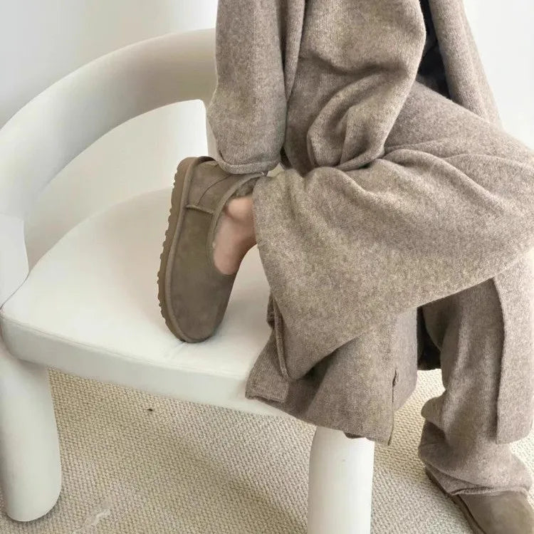 Chaussures Femme Doublure Imitation Fourrure Coupe Fermée Usage Hivernal