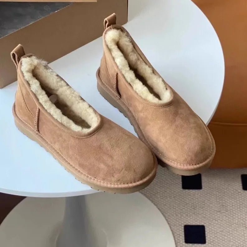 Chaussures Femme Doublure Imitation Fourrure Coupe Fermée Usage Hivernal