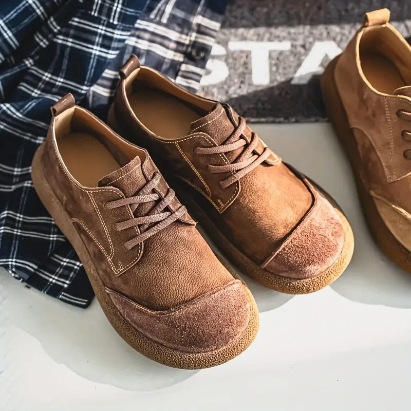 Chaussures homme en cuir à lacets confortables