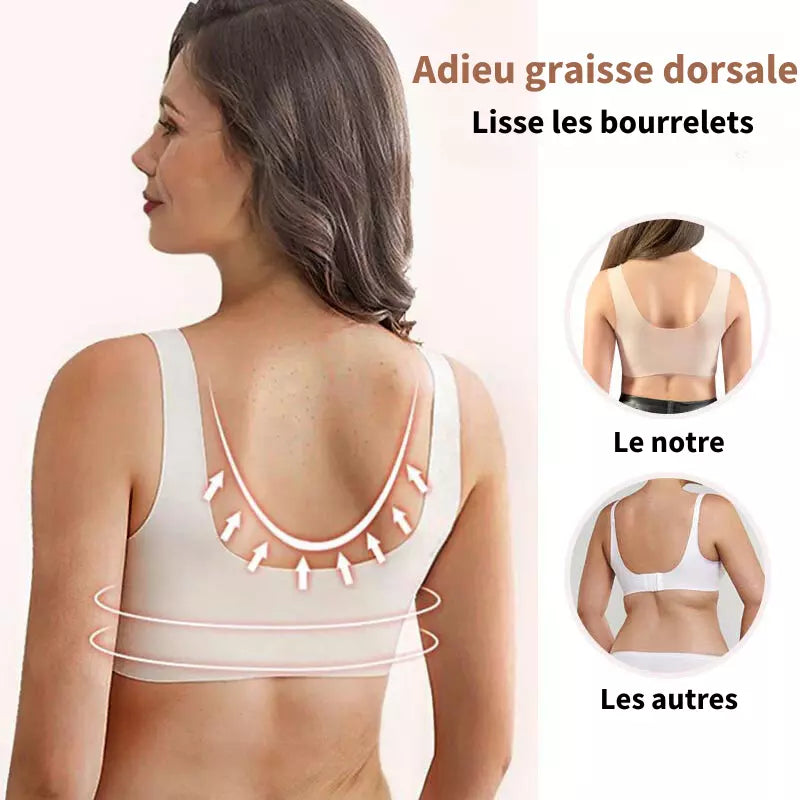 Soutien-gorge sans fil à fermeture frontale – Confort respirant et maintien