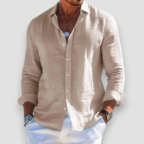 Chemise homme légère en coton-polyester pour l’été
