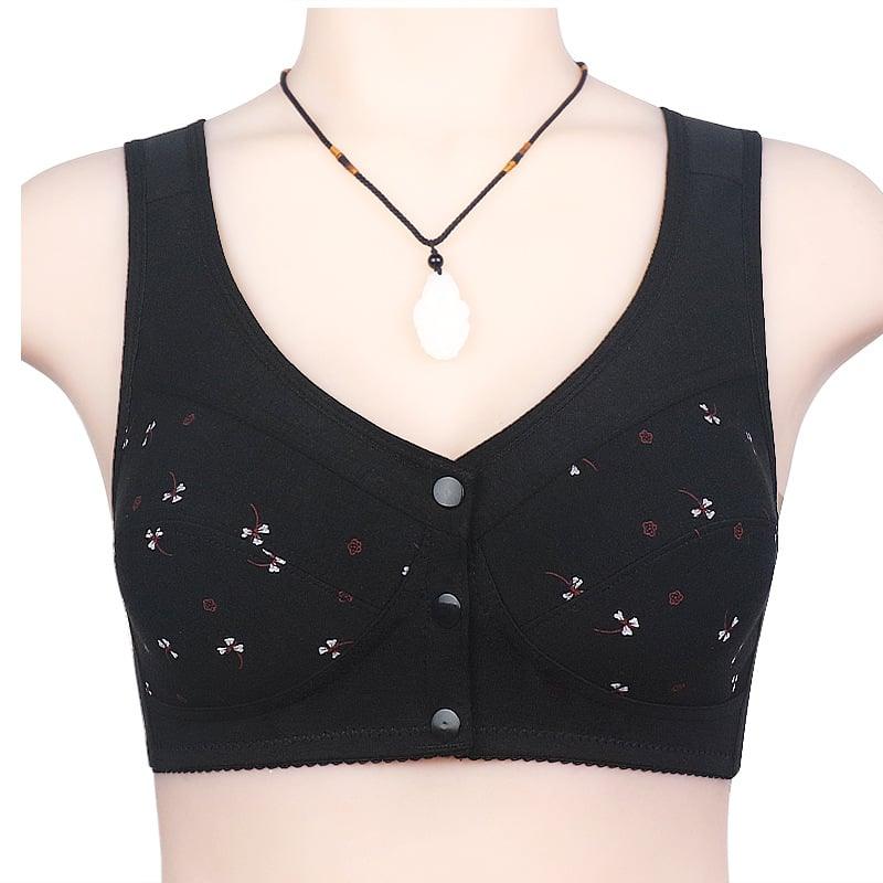 Soutien-gorge en coton à fermeture frontale – Confort et maintien