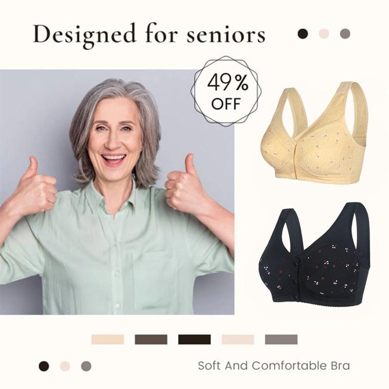 Soutien-gorge en coton à fermeture frontale – Confort et maintien