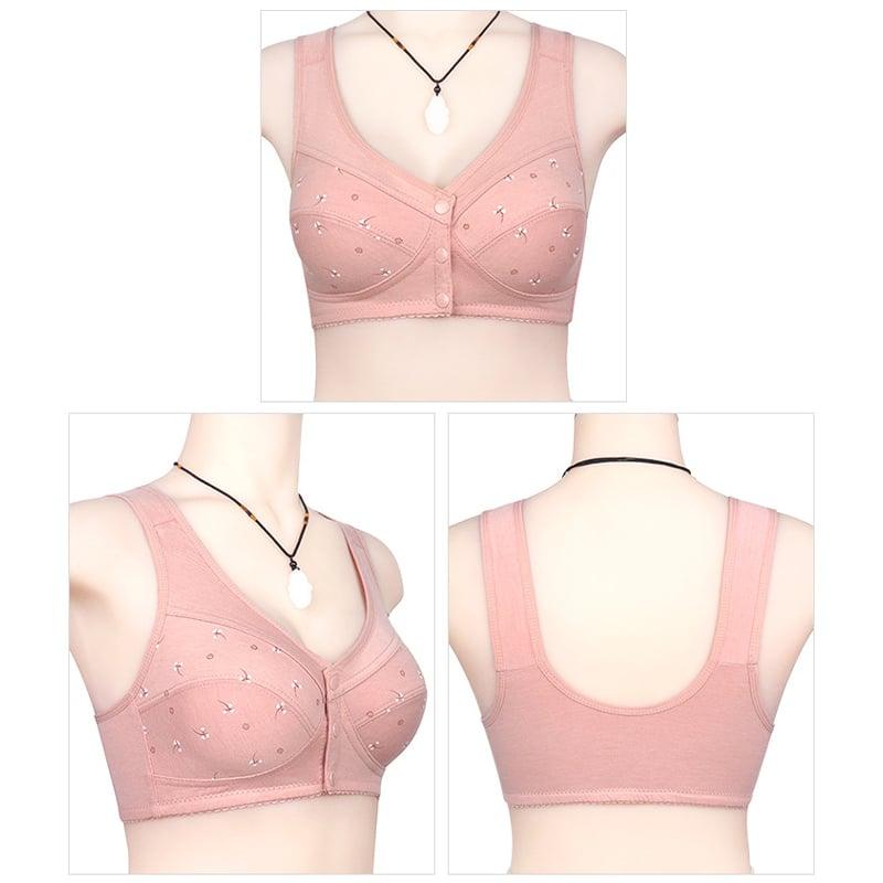 Soutien-gorge en coton à fermeture frontale – Confort et maintien