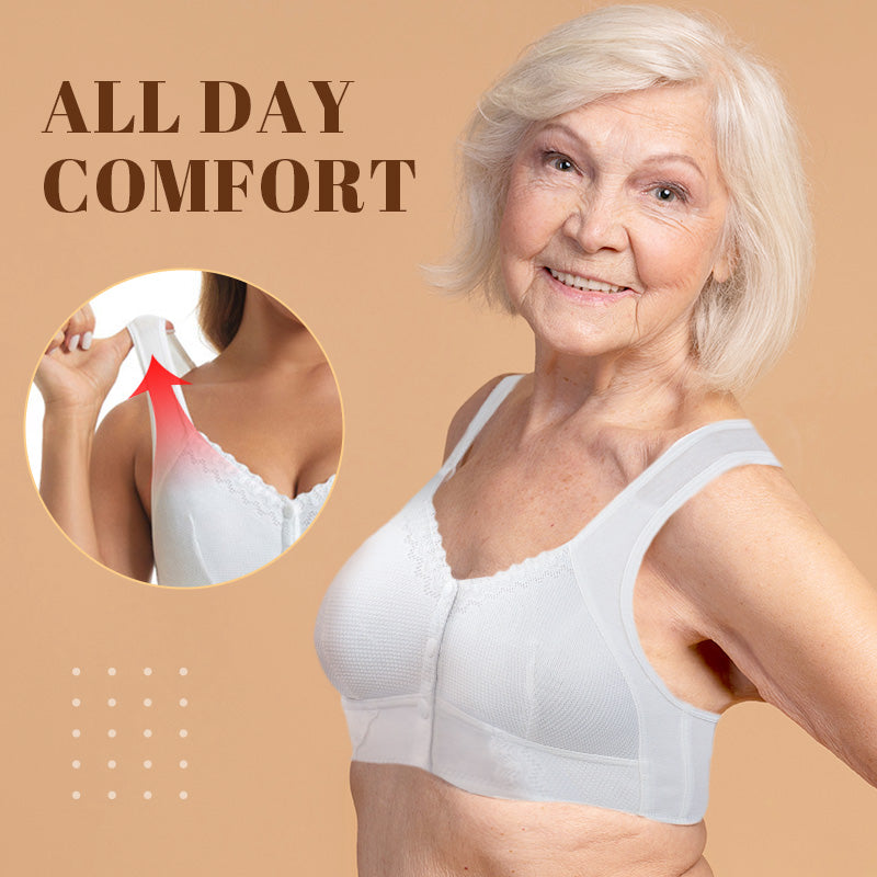 Soutien-gorge sans armature à fermeture frontale – Confort respirant et maintien