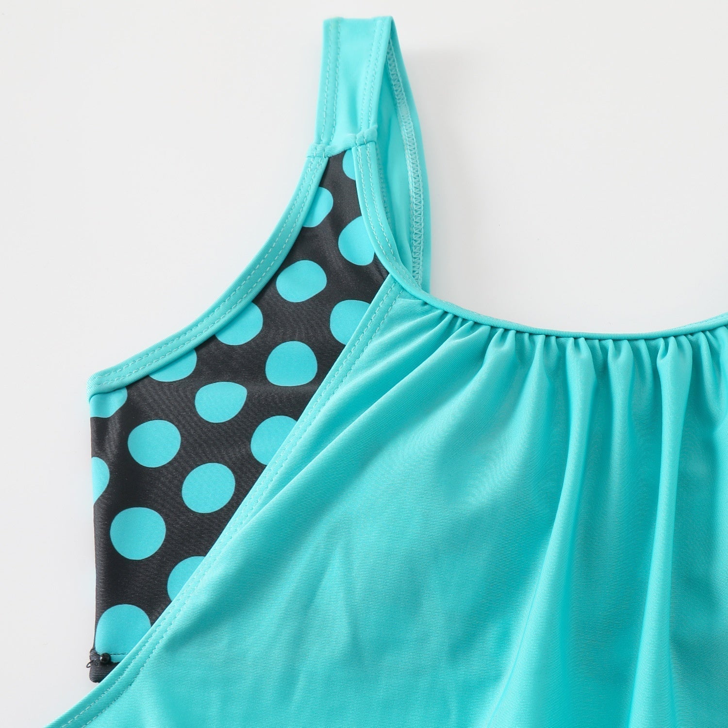 Maillot de Bain Femme 2 Pièces Taille Haute à Pois Style Rétro Été