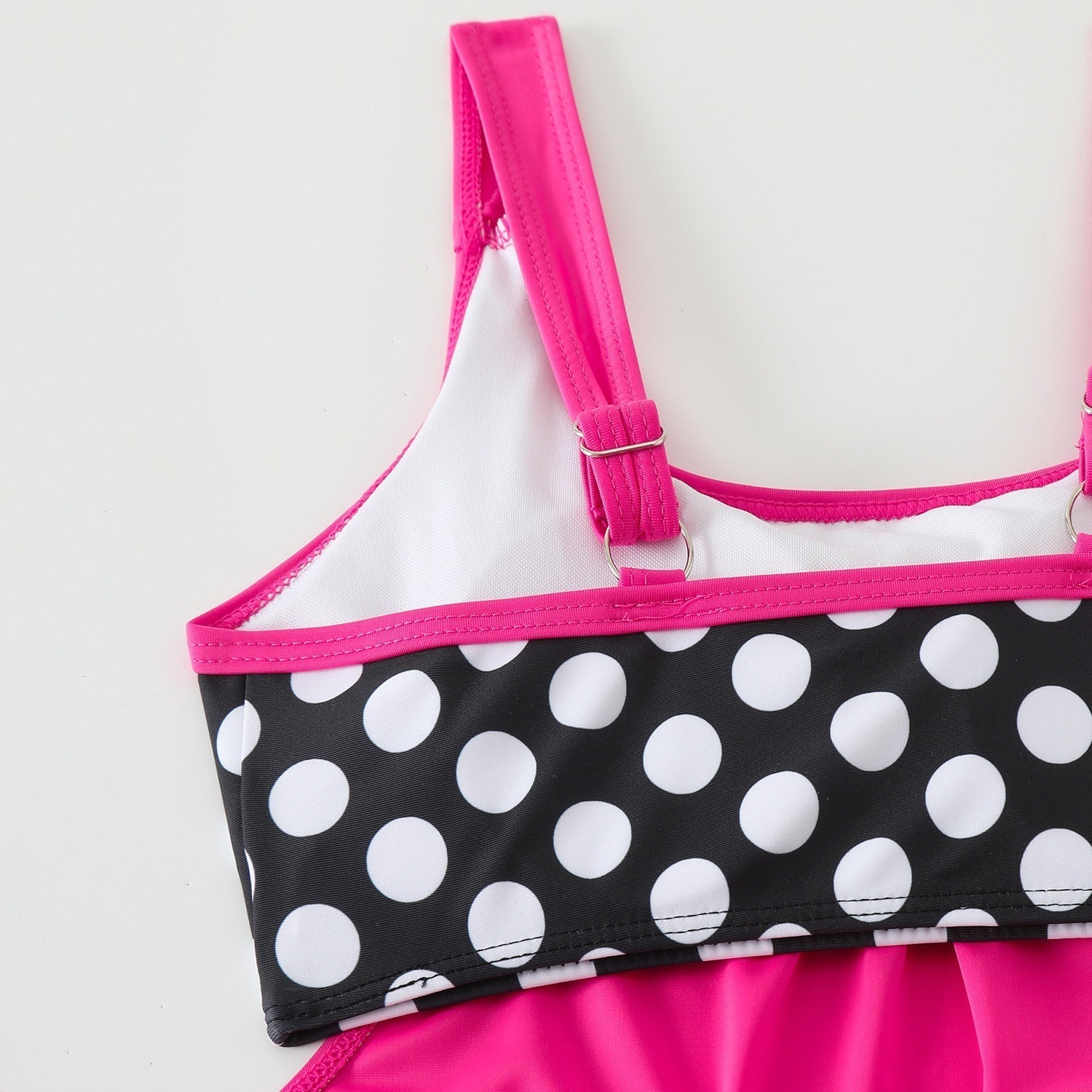 Maillot de Bain Femme 2 Pièces Taille Haute à Pois Style Rétro Été