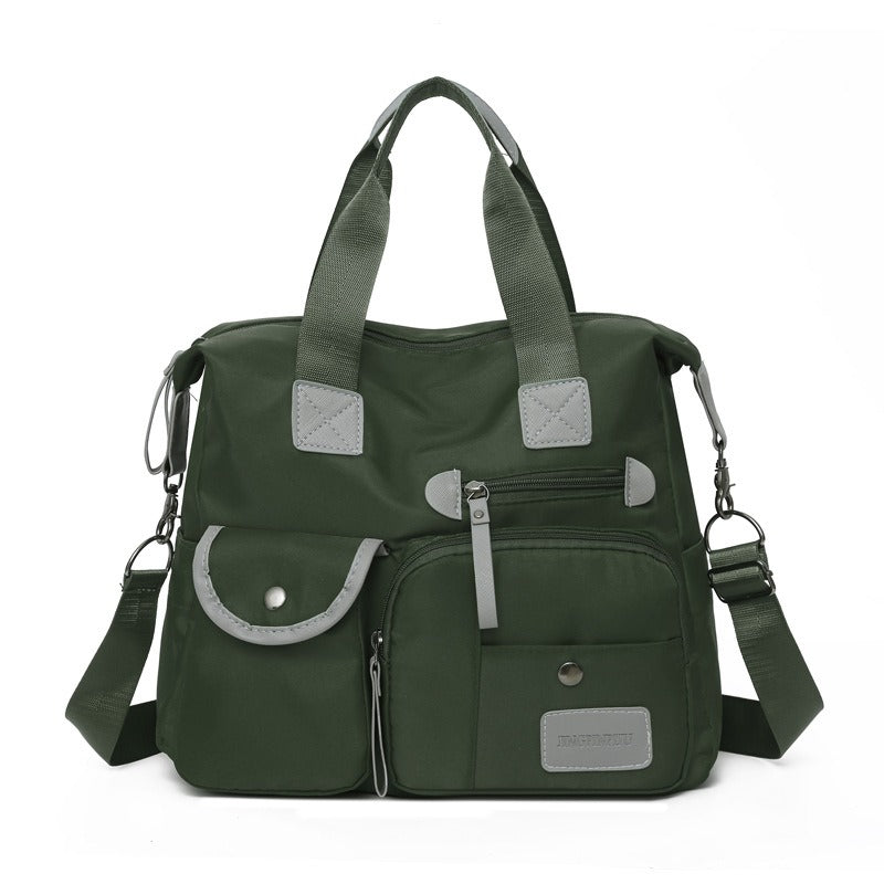 Grand sac tote femme imperméable en nylon avec bandoulière