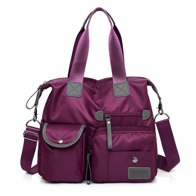 Grand sac tote femme imperméable en nylon avec bandoulière