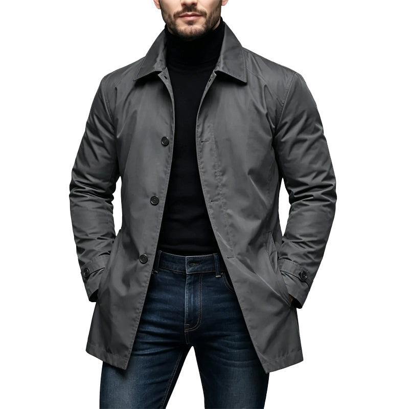 Veste homme coupe-vent à col classique
