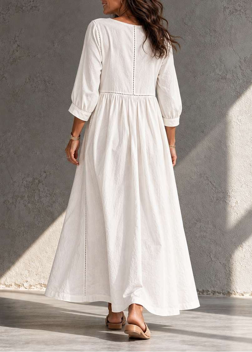 Robe midi femme en denim vintage