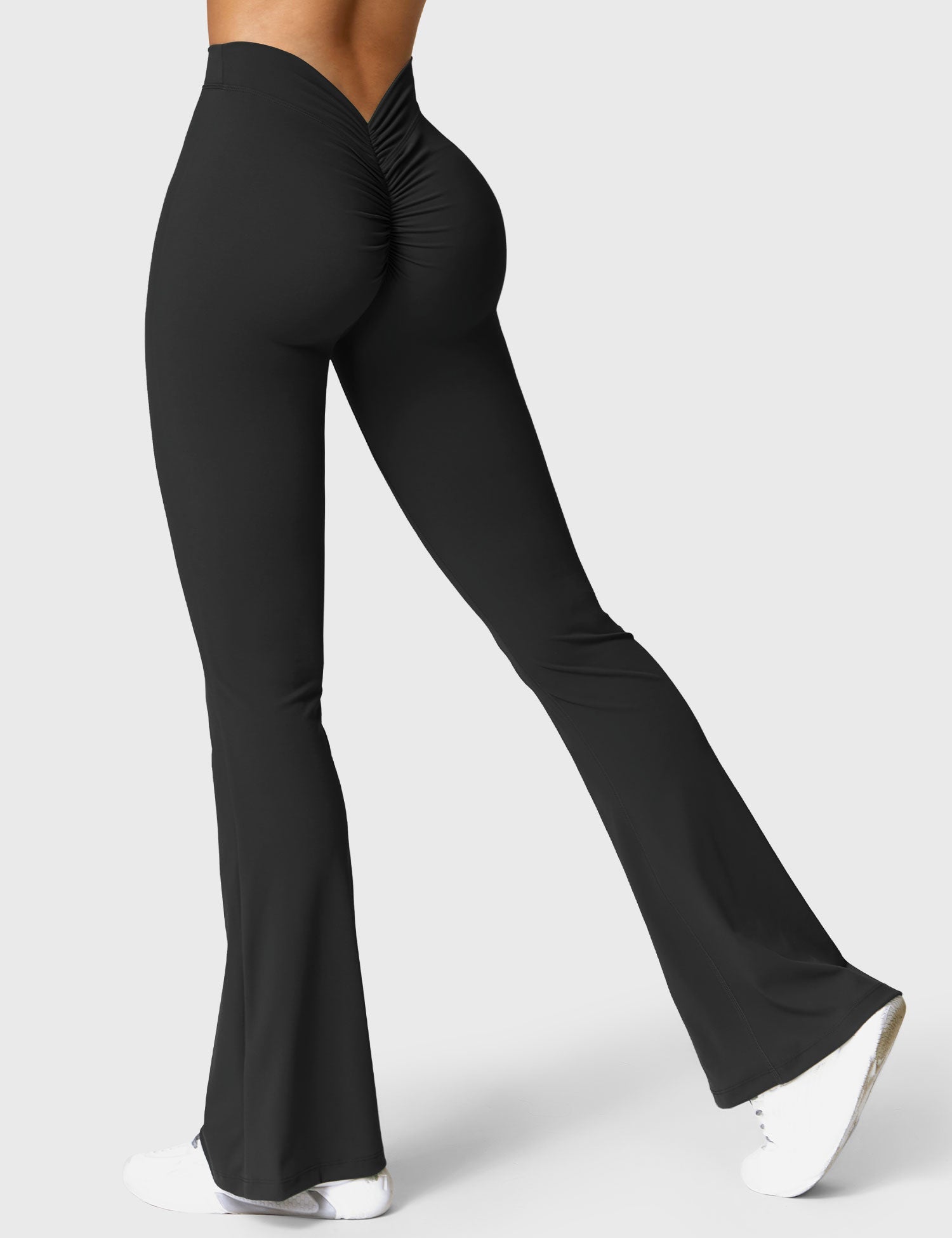 Legging Flare Sculptant Femme – Legging Taille Haute Avec Effet Scrunch