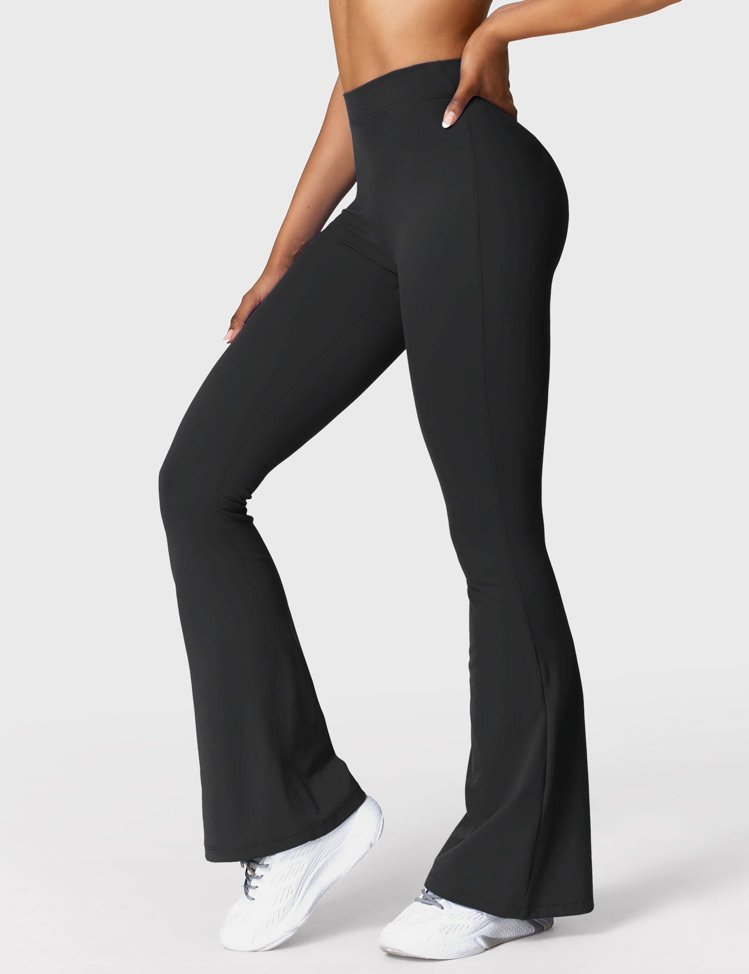 Legging Flare Sculptant Femme – Legging Taille Haute Avec Effet Scrunch