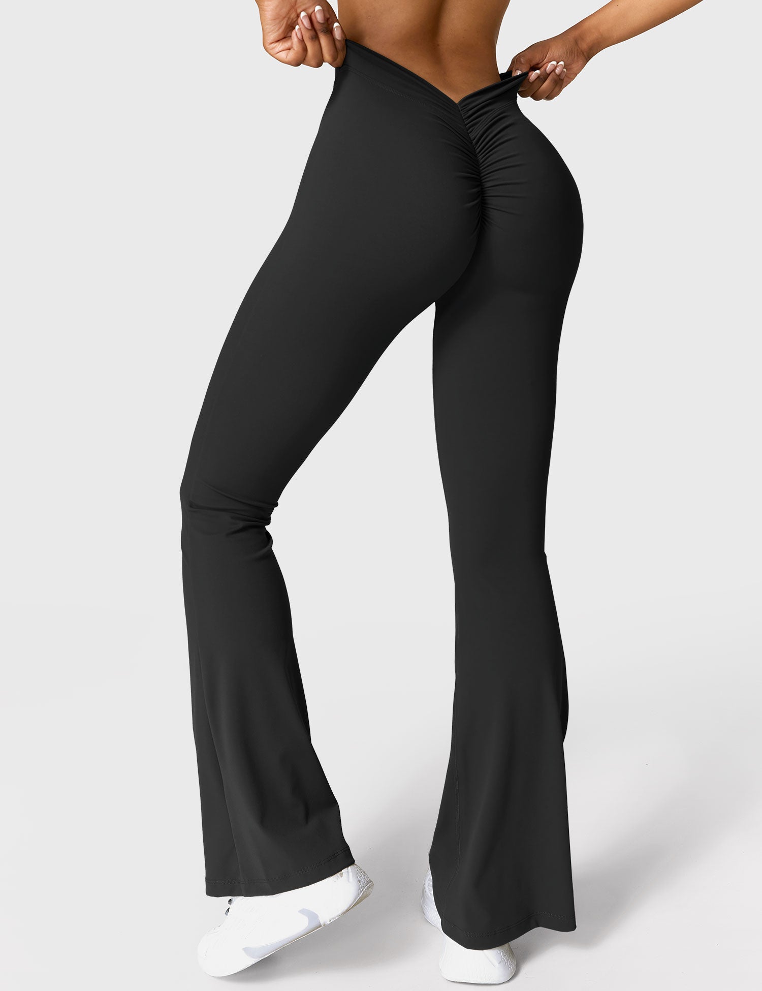 Legging Flare Sculptant Femme – Legging Taille Haute Avec Effet Scrunch