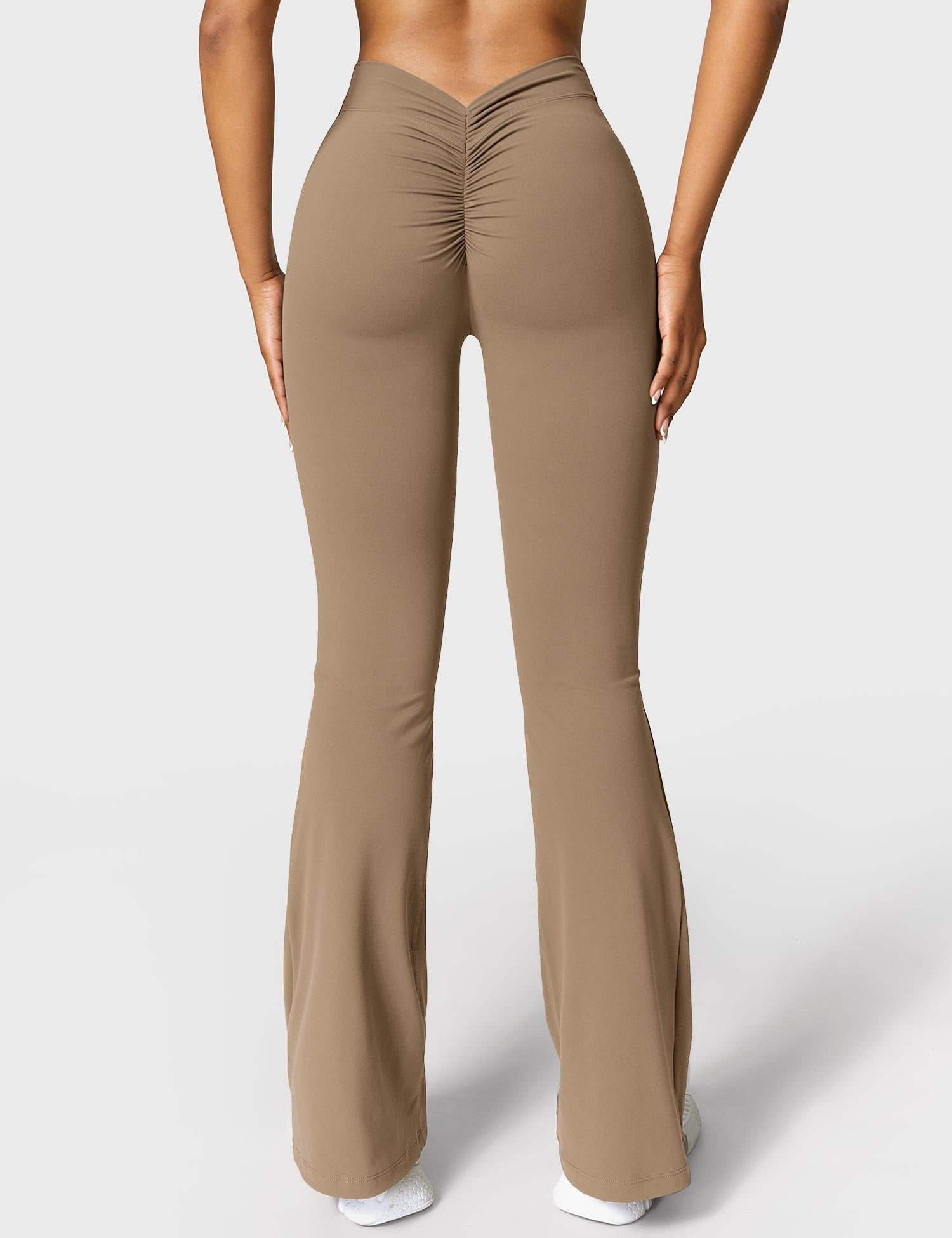 Legging Flare Sculptant Femme – Legging Taille Haute Avec Effet Scrunch