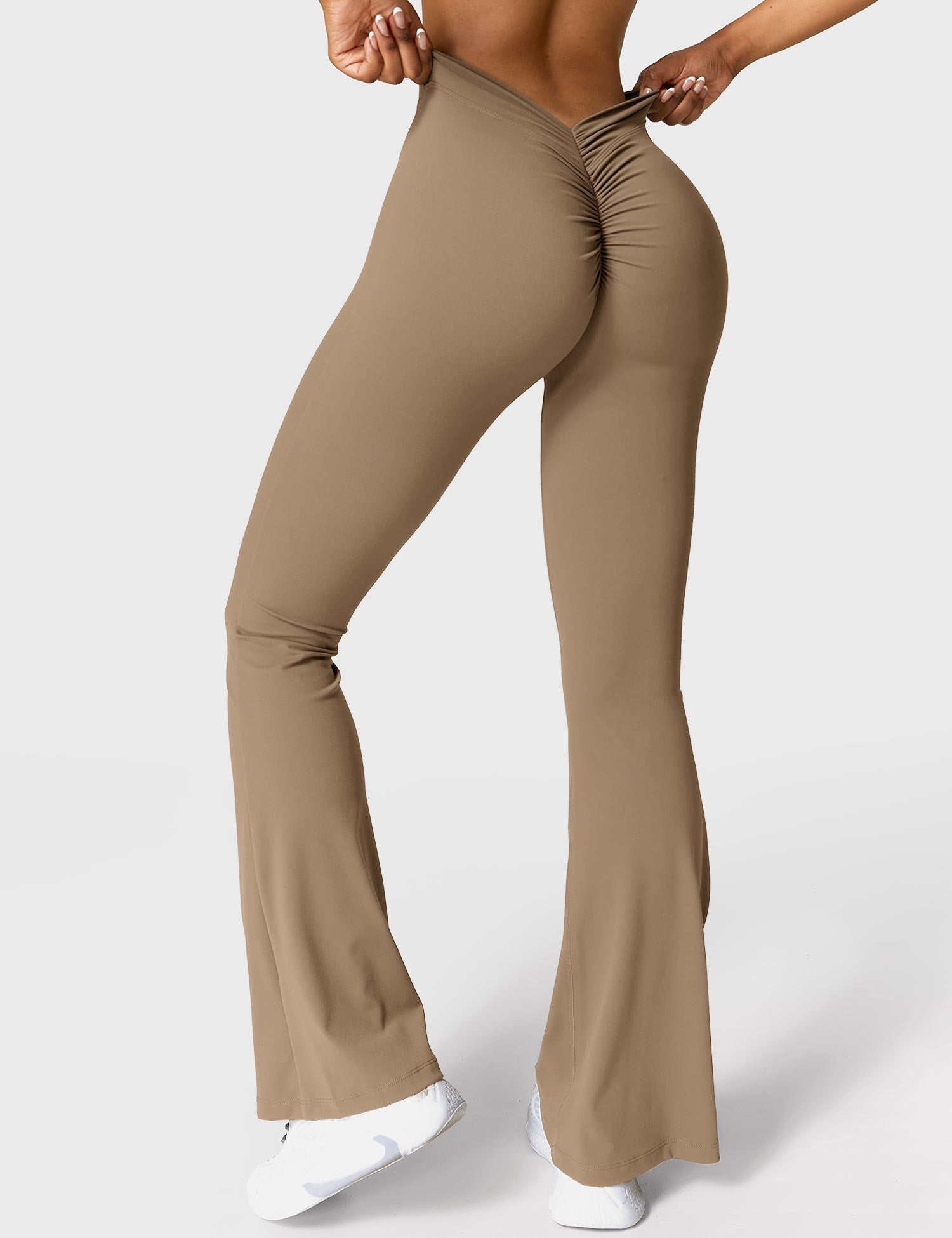 Legging Flare Sculptant Femme – Legging Taille Haute Avec Effet Scrunch