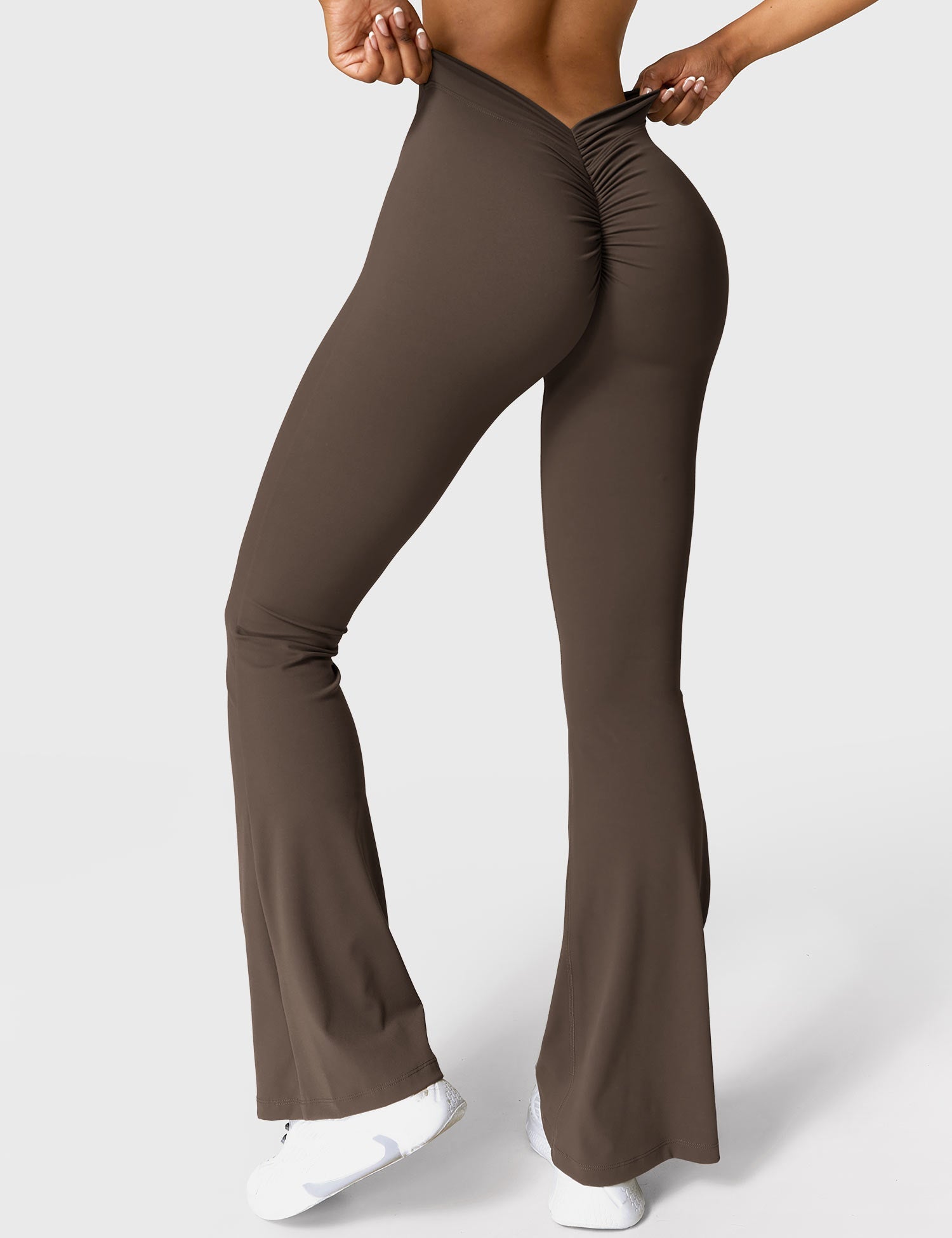 Legging Flare Sculptant Femme – Legging Taille Haute Avec Effet Scrunch