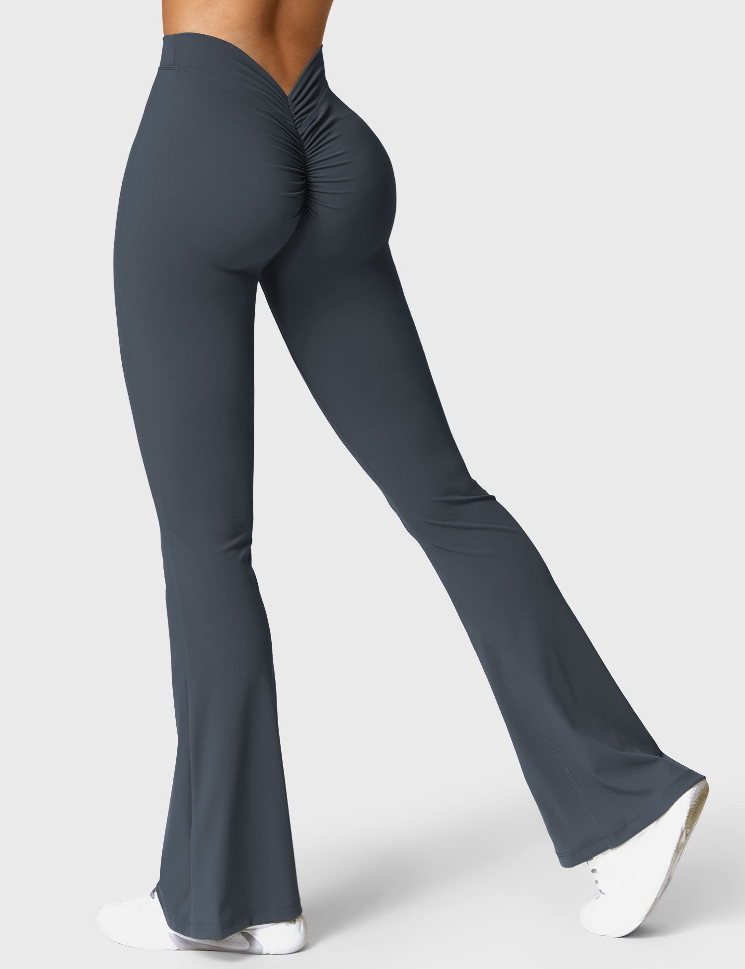 Legging Flare Sculptant Femme – Legging Taille Haute Avec Effet Scrunch