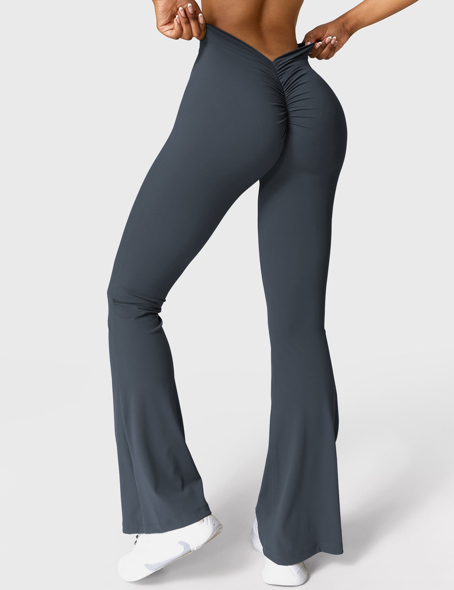 Legging Flare Sculptant Femme – Legging Taille Haute Avec Effet Scrunch