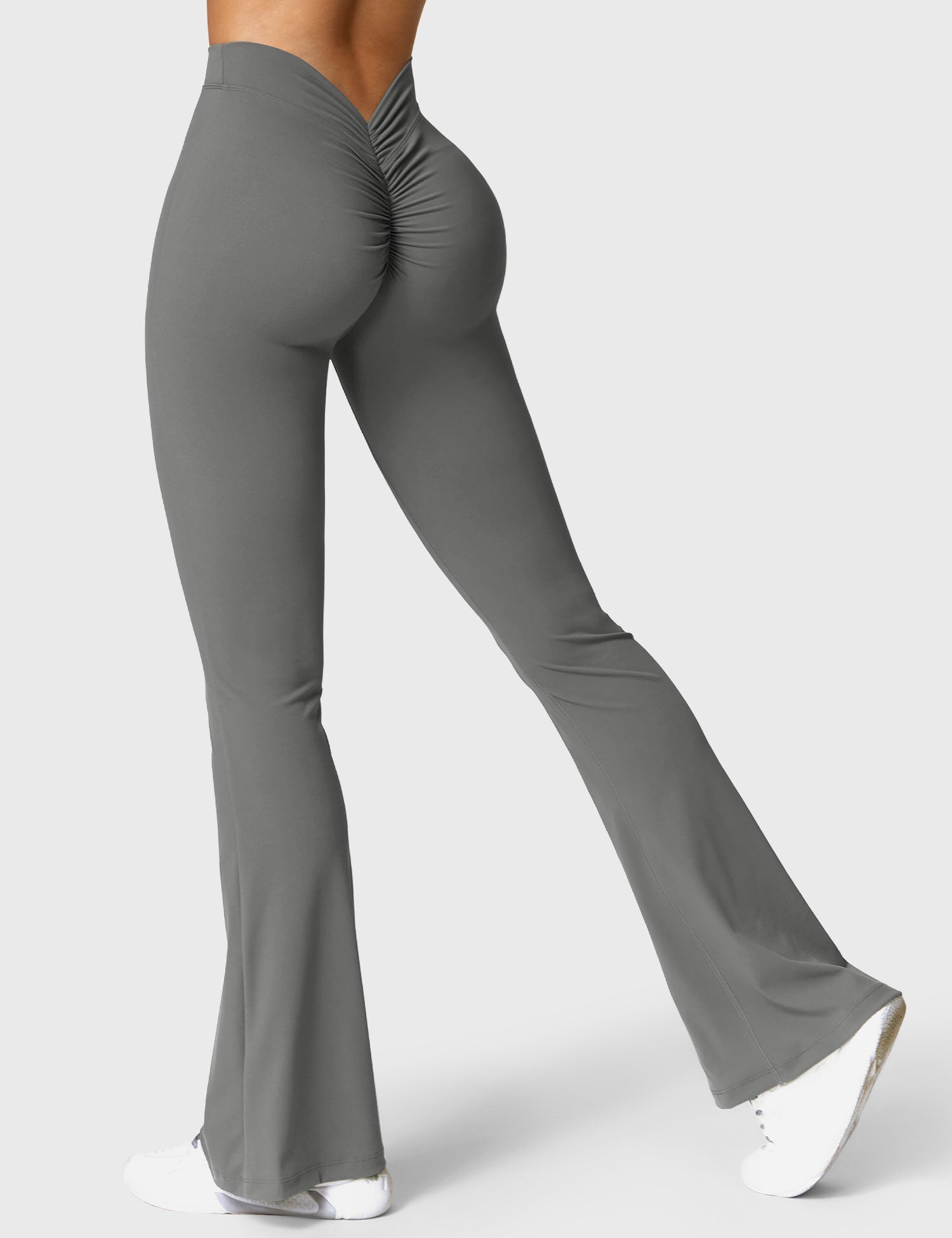 Legging Flare Sculptant Femme – Legging Taille Haute Avec Effet Scrunch