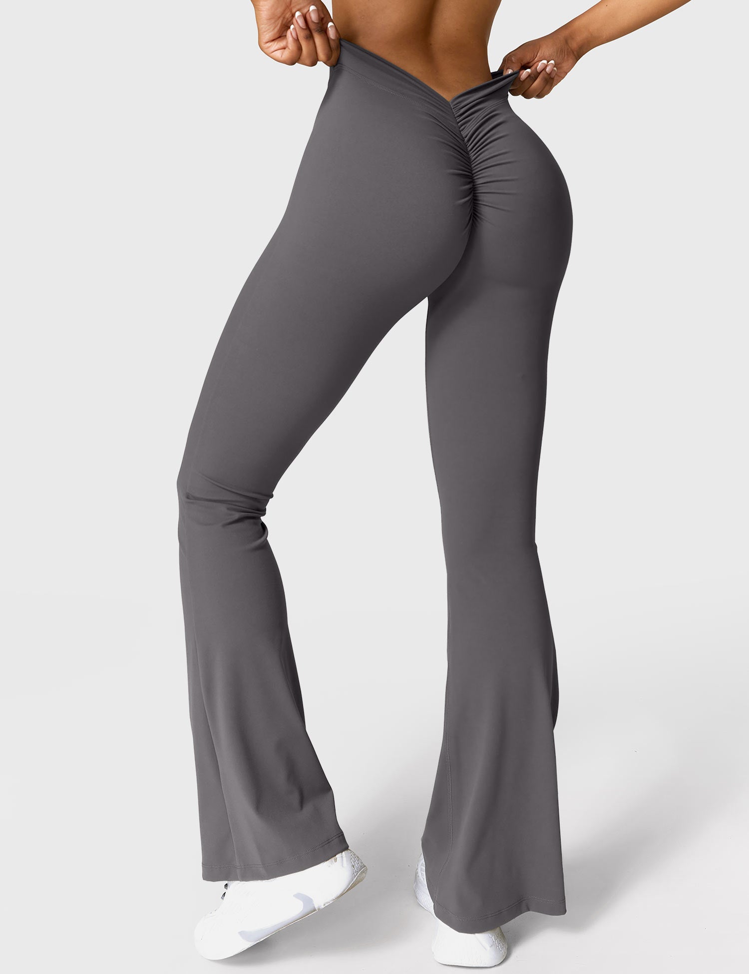 Legging Flare Sculptant Femme – Legging Taille Haute Avec Effet Scrunch