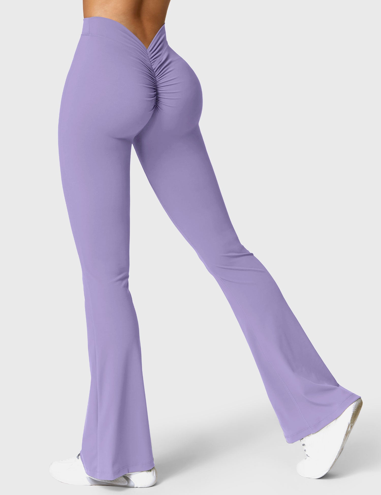 Legging Flare Sculptant Femme – Legging Taille Haute Avec Effet Scrunch