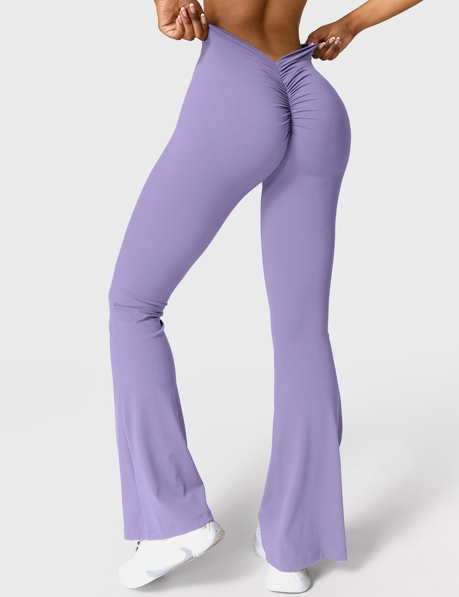 Legging Flare Sculptant Femme – Legging Taille Haute Avec Effet Scrunch