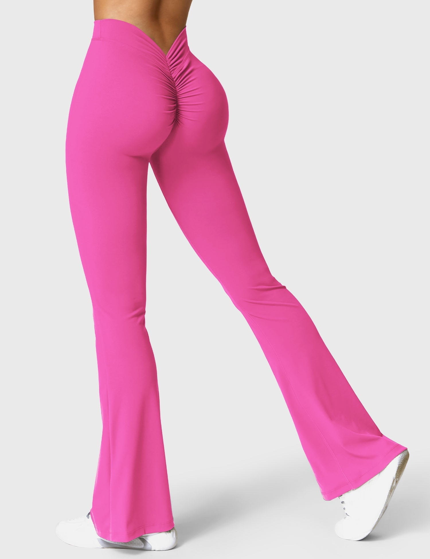 Legging Flare Sculptant Femme – Legging Taille Haute Avec Effet Scrunch