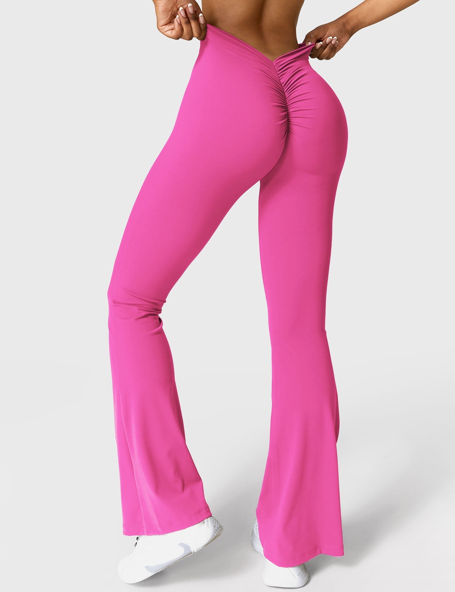 Legging Flare Sculptant Femme – Legging Taille Haute Avec Effet Scrunch