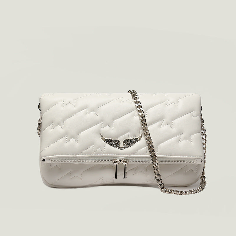 Sac Bandoulière Élégant Avec Emblème Ailé