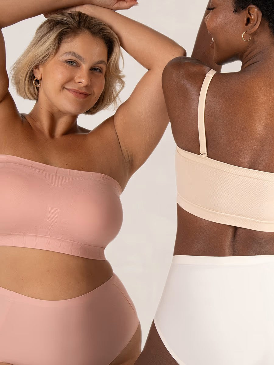 Soutien-gorge bandeau femme sans bretelles sans armature