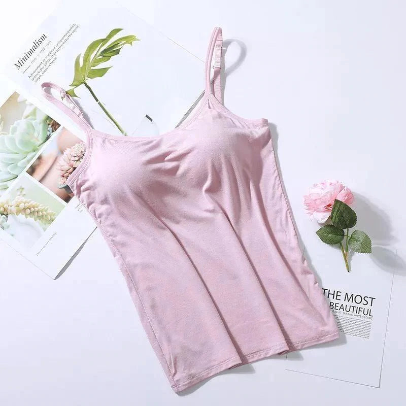 Camisole avec soutien-gorge intégré – Confort respirant et maintien léger