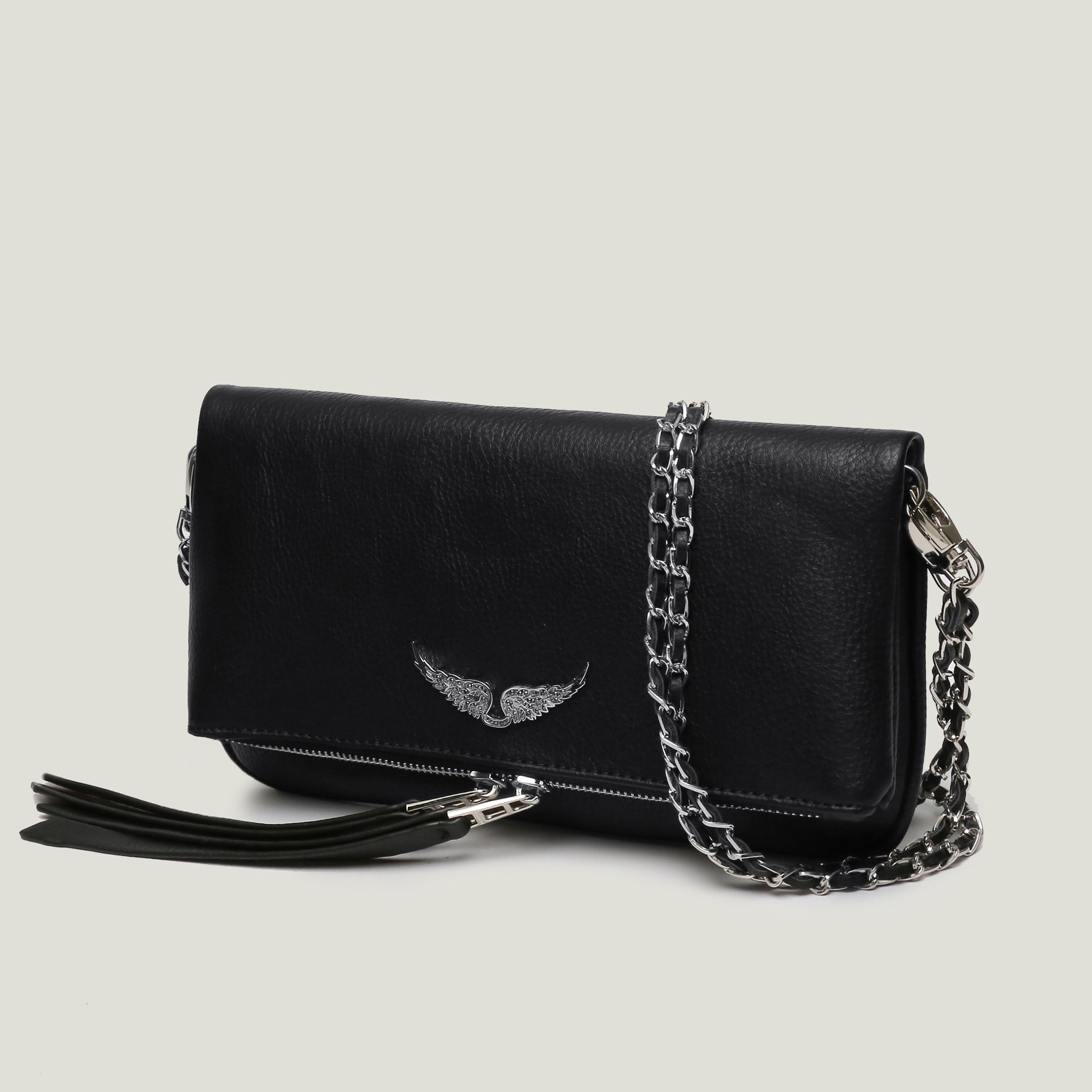 Sac Bandoulière Élégant Avec Emblème Ailé