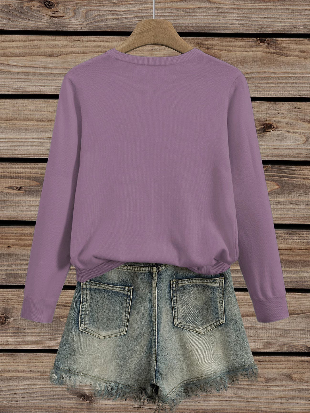 Pull femme en maille à imprimé floral col rond