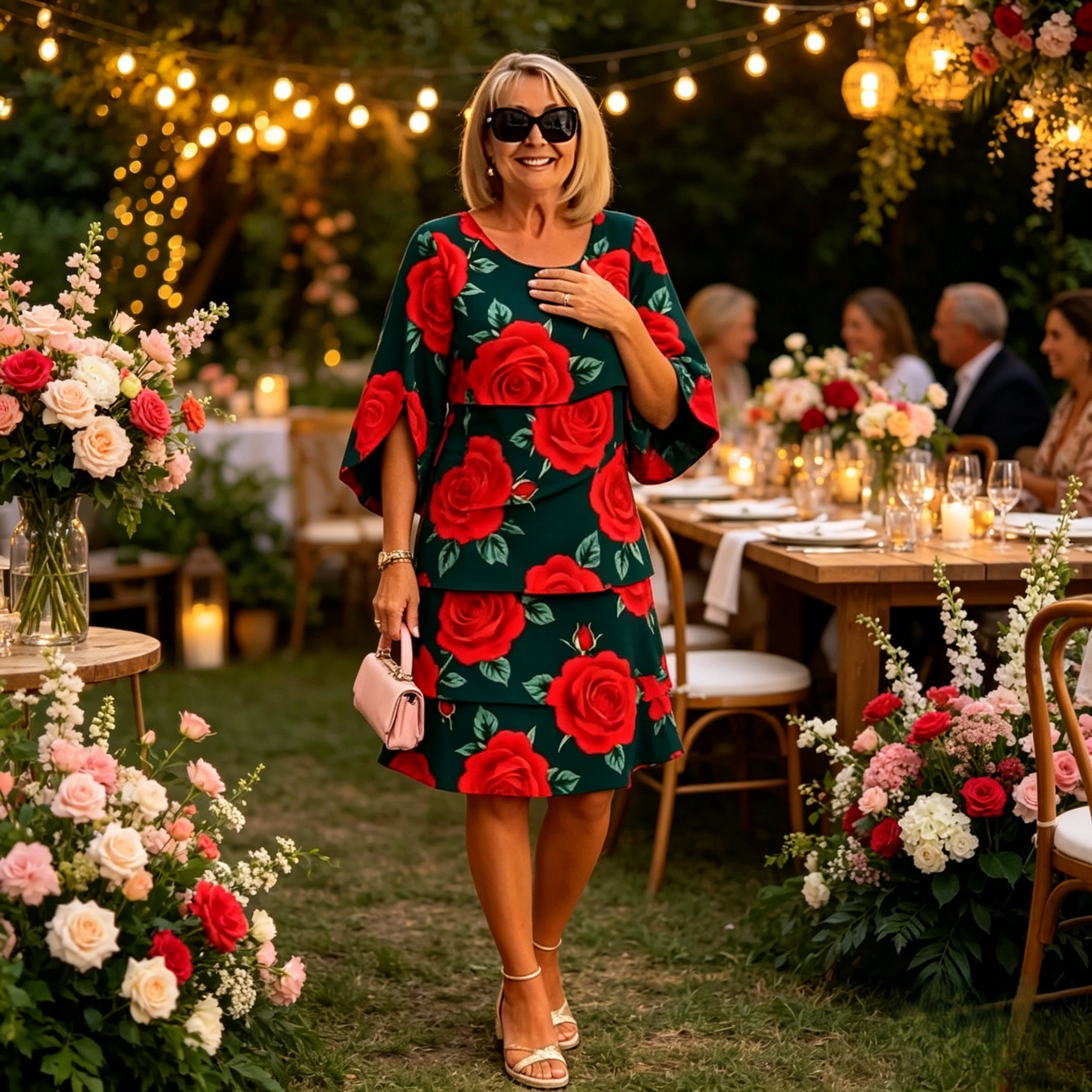 Robe Femme Fluide Motif Floral Élégant Été