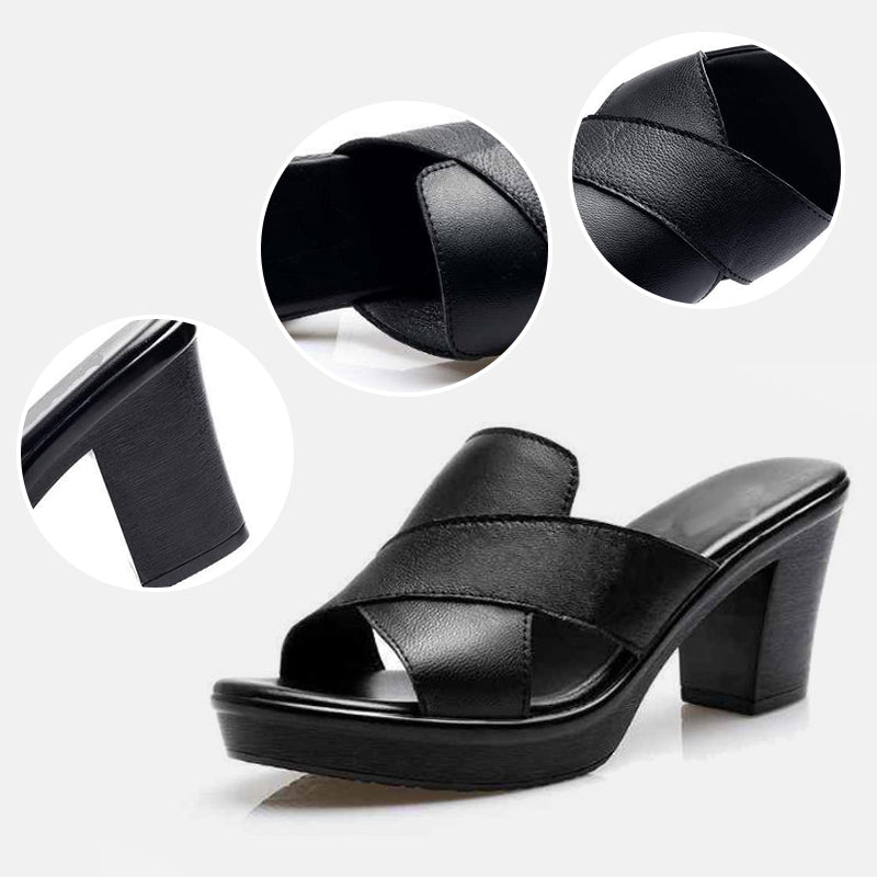Sandales Femme Orthopédiques Élégantes à Talon Confortable