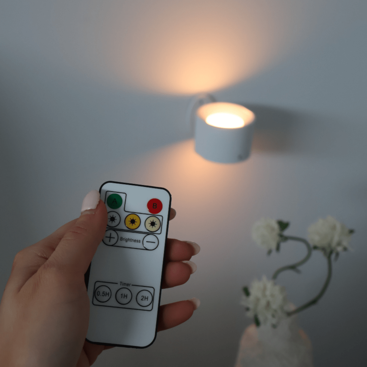 Applique murale LED sans fil rechargeable – Éclairage d’ambiance avec télécommande