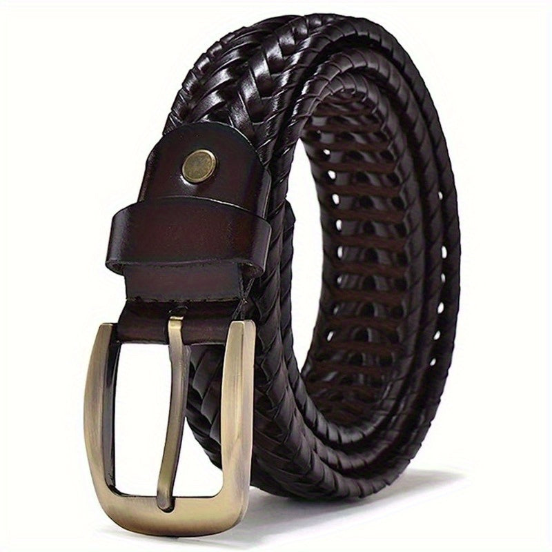 Ceinture en cuir tressé pour homme – élégante et intemporelle