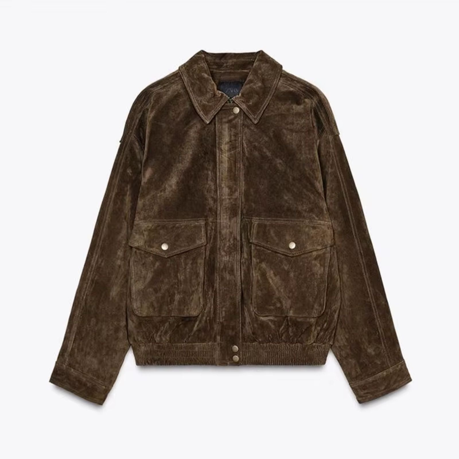 Veste femme oversize effet suédine coupe ample style moderne mi-saison